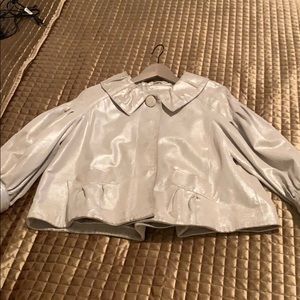 Metallic Swing leather jacket